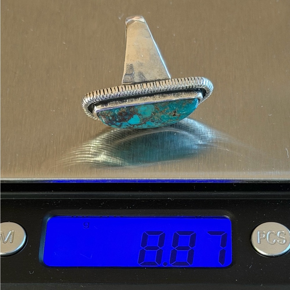 Vintage Silpada 925 Sterling Silver Auth Turquoise Ring |Size 7 | R3482 “Ripple” - Picture 11 of 16